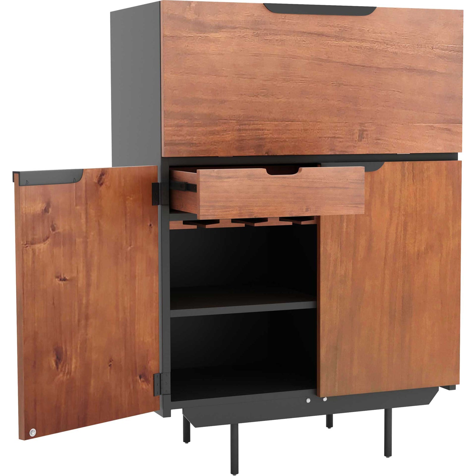 Sycamore Bar Cabinet Walnut