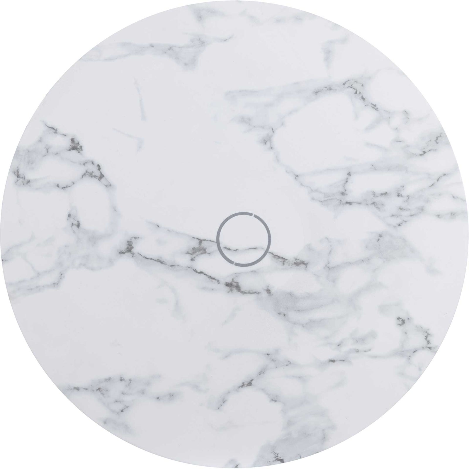 Kennedy Side Table White/Chrome