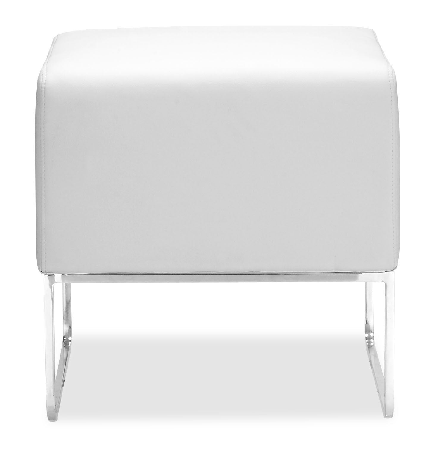 Portland Ottoman White