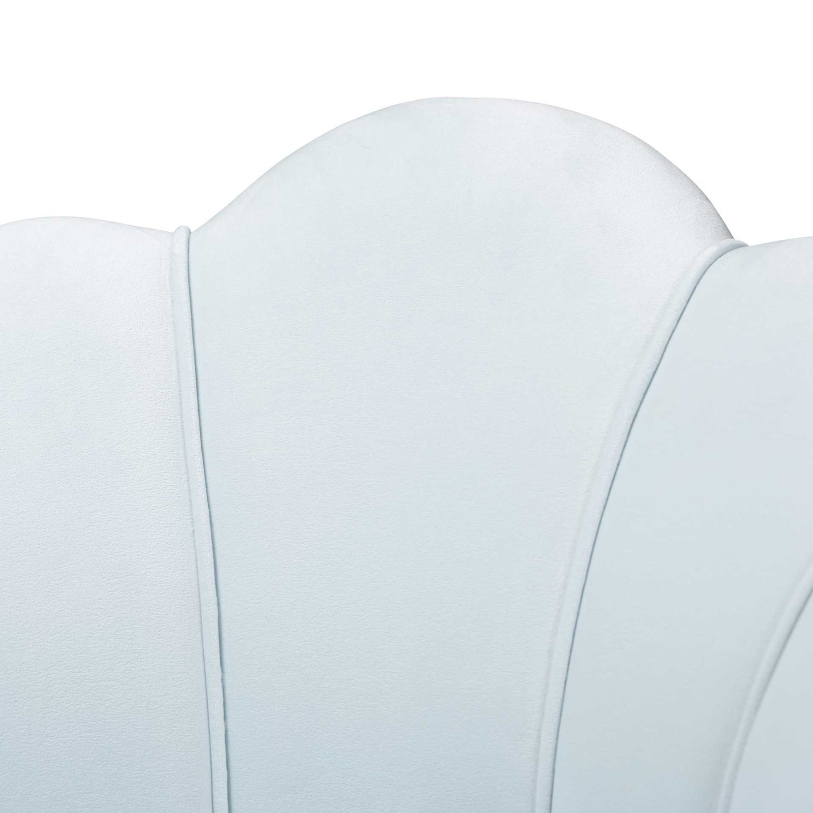 Ciarra Velvet Fabric Upholstered Chair Light Blue/Gold