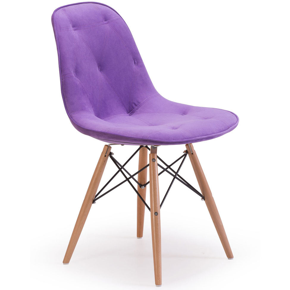 Preston Chair Purple Velour