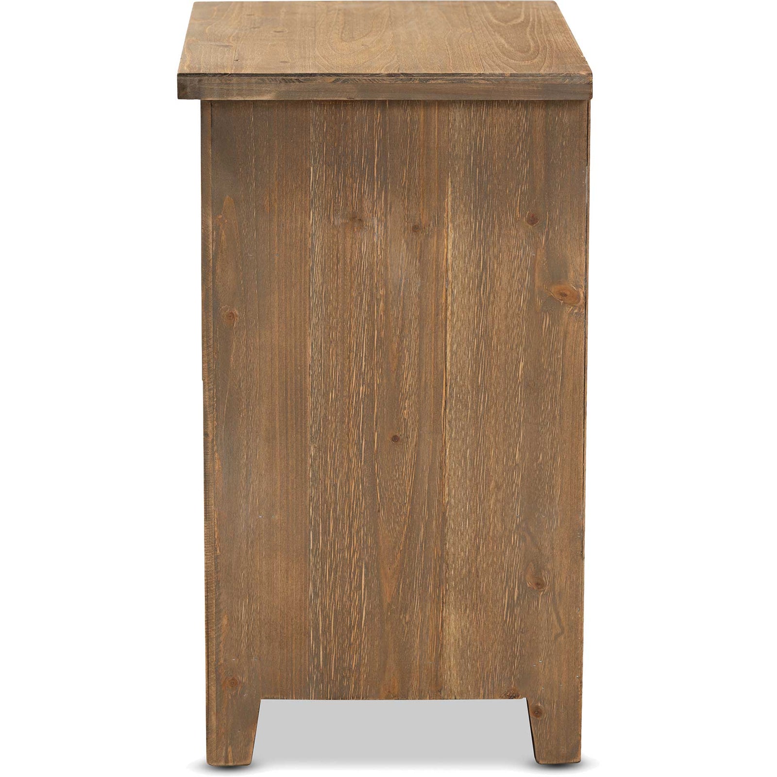 Claudia 2-Drawer Spindle Nightstand Brown