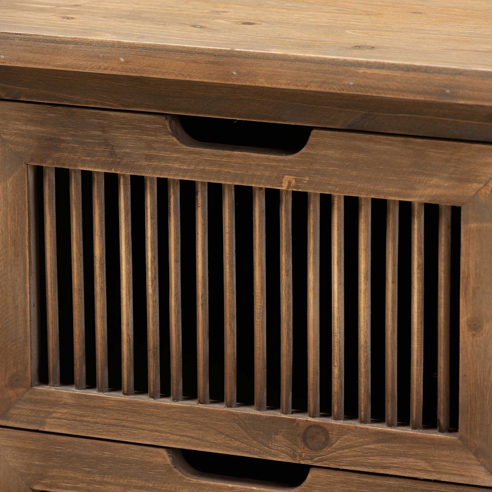 Claudia 2-Drawer Spindle Nightstand Brown