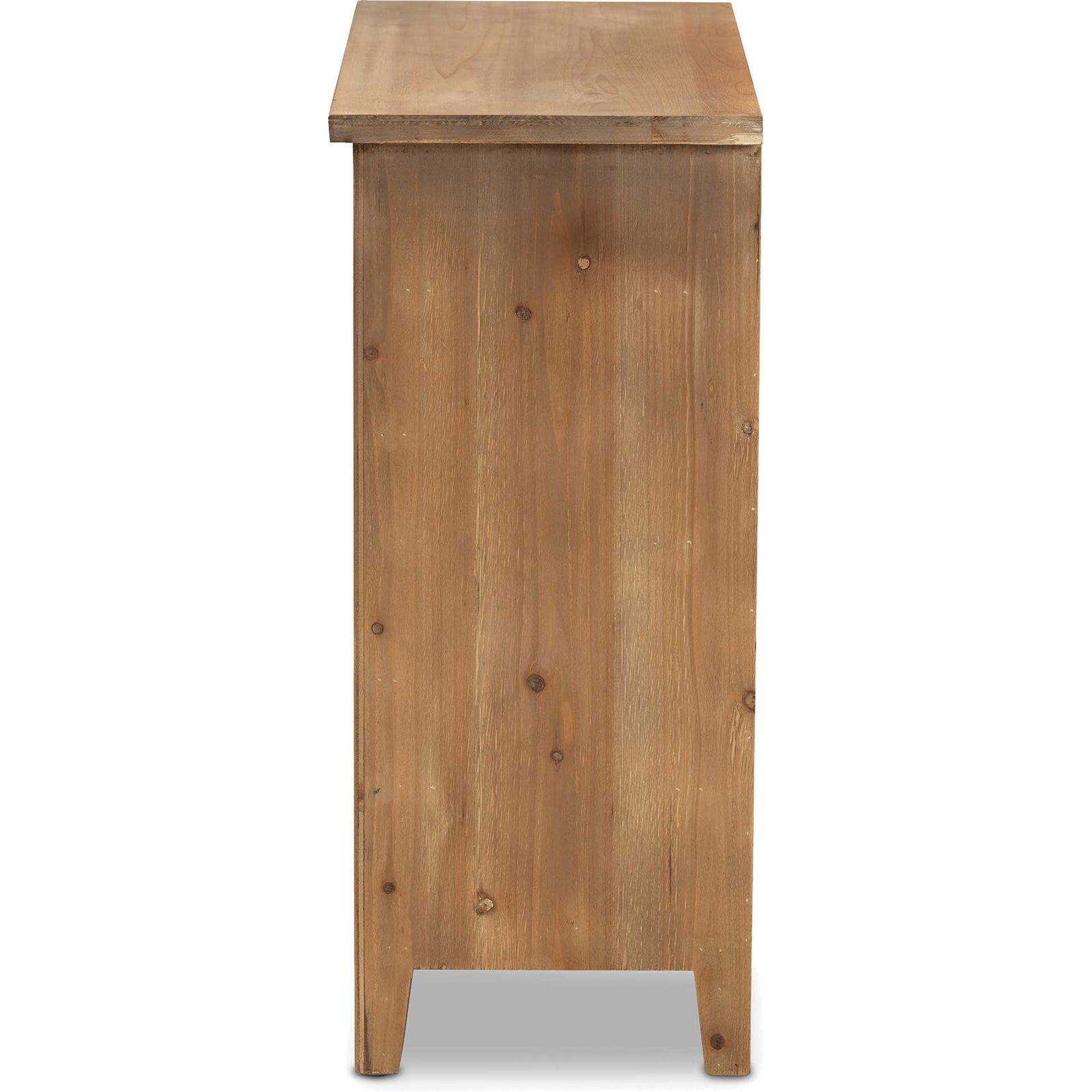 Claudia 3-Drawer Spindle Chest Brown