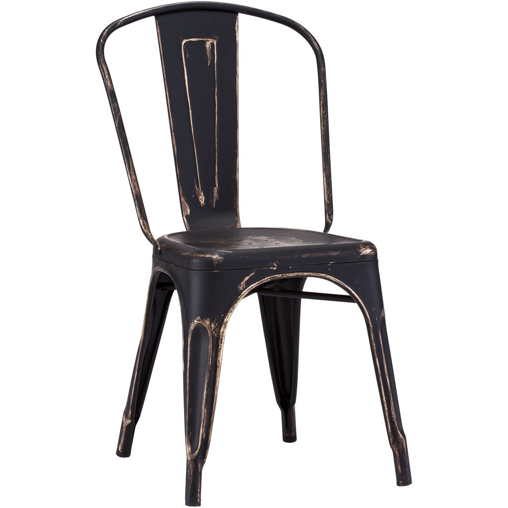 Eastham Chair Antique Black Gold (Set of 2)
