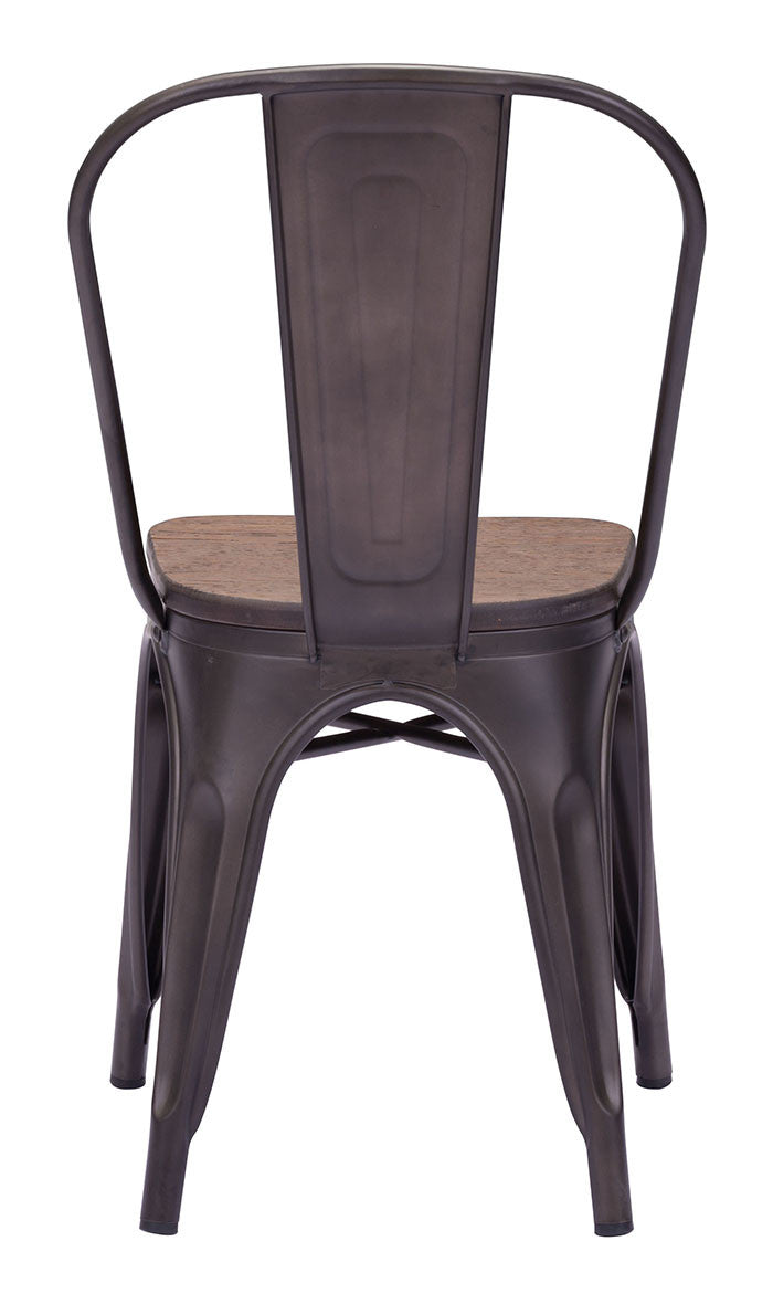 Eastham Chair Rustic Wood (Set of 2)