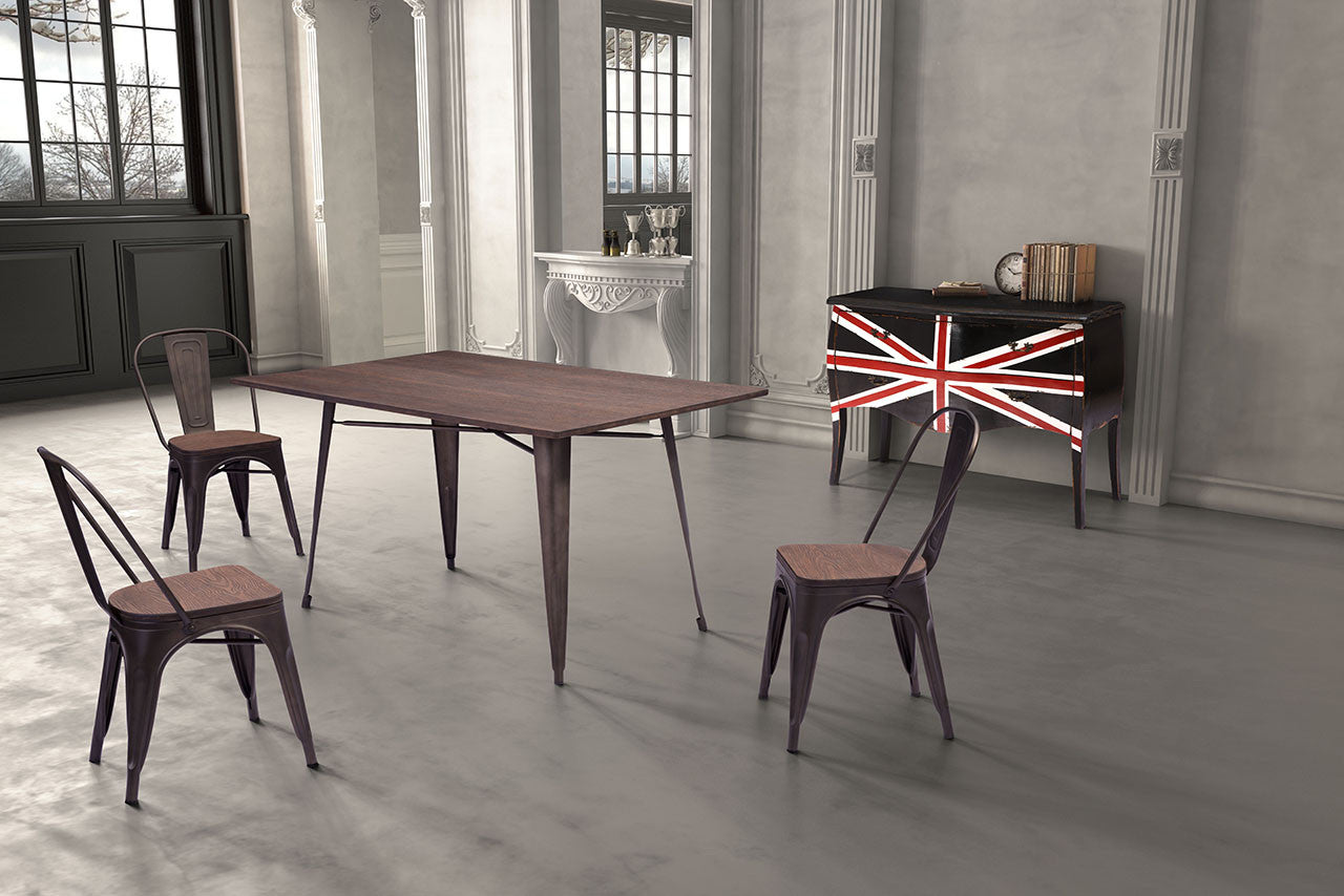 Eastham Chair Rustic Wood (Set of 2)