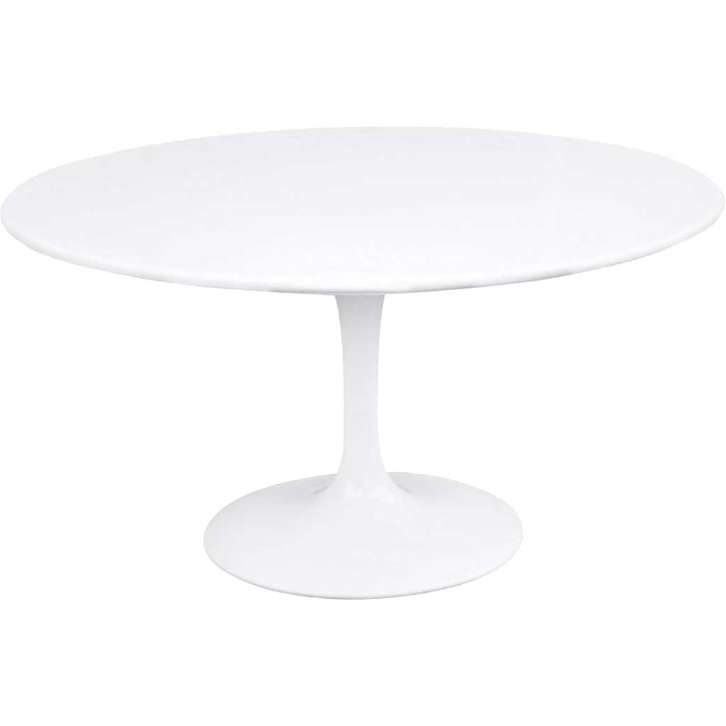 Forum 60" Fiberglass Dining Table White