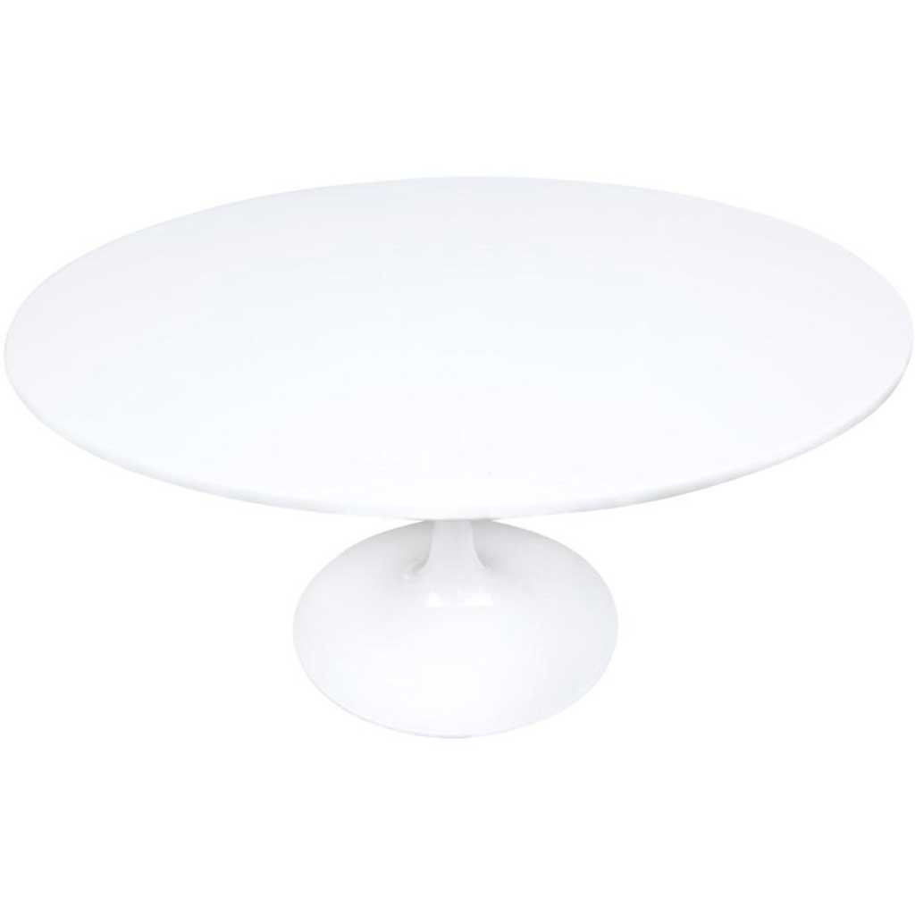 Forum 60" Fiberglass Dining Table White