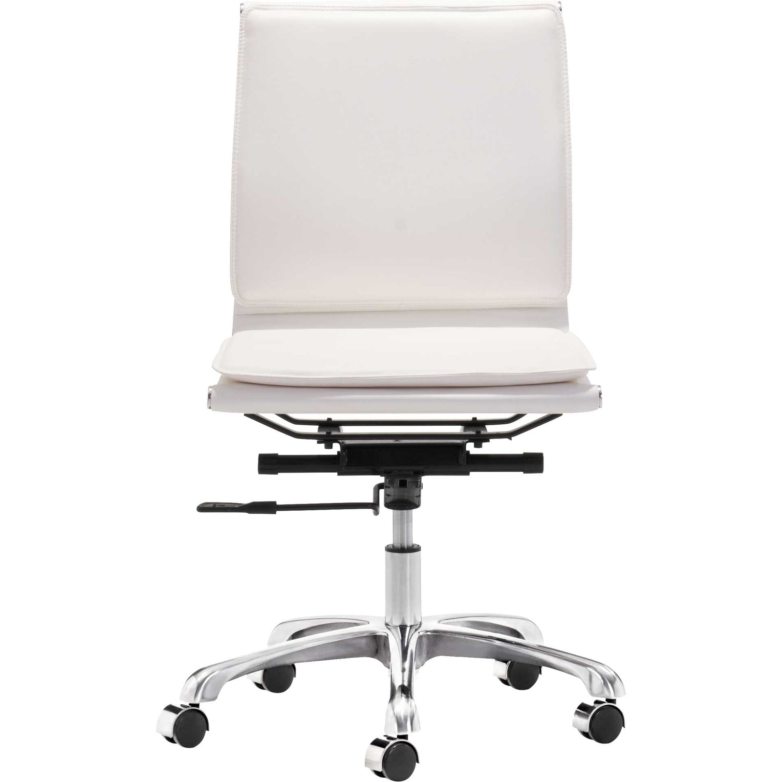 Lincoln Armless Office Chair White