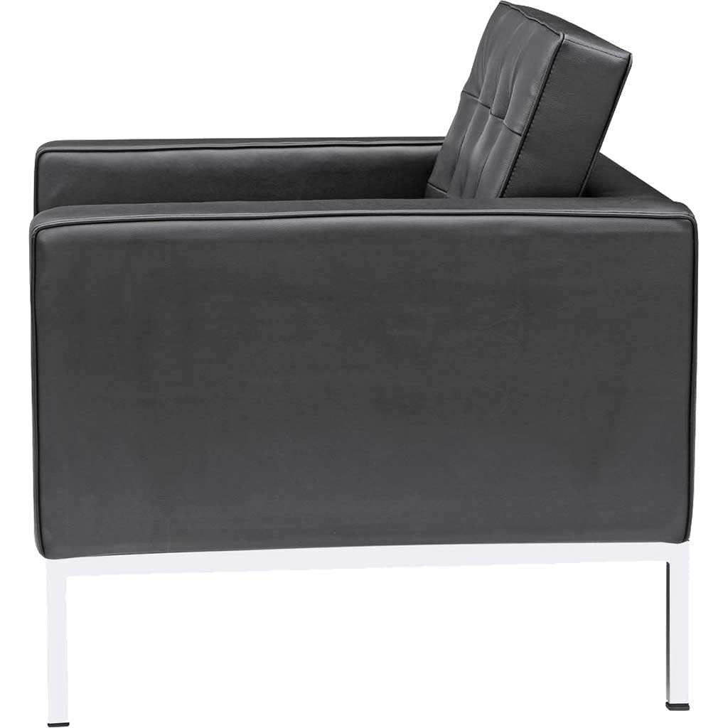 Belmont Arm Chair in Leather Black