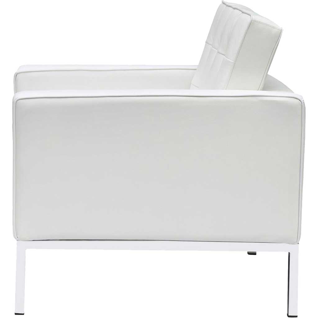 Belmont Arm Chair in Leather White