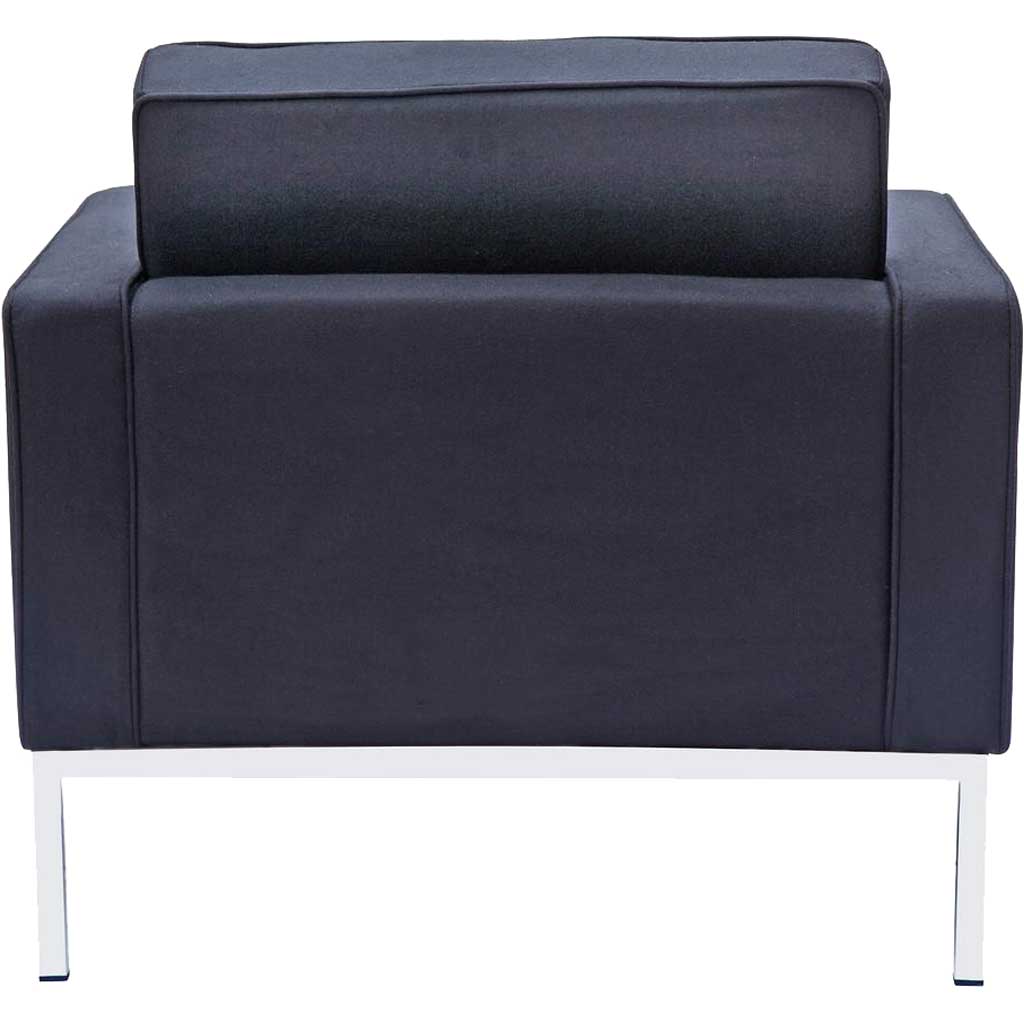 Belmont Arm Chair in Wool Black