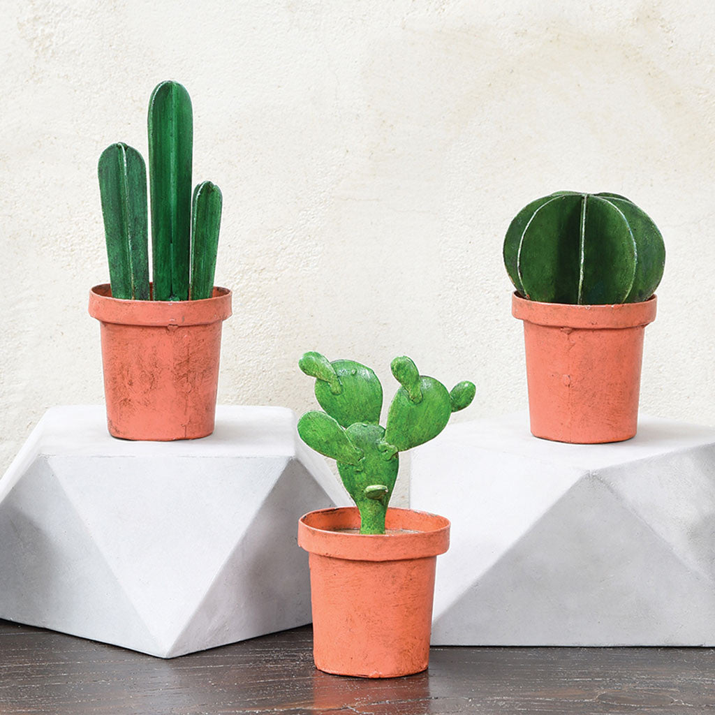 Metal Pear Cacti
