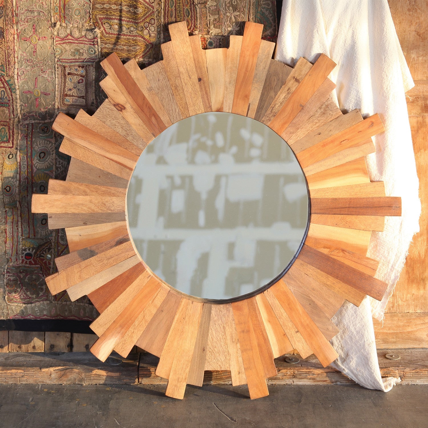 Sunlight Wood Mirror