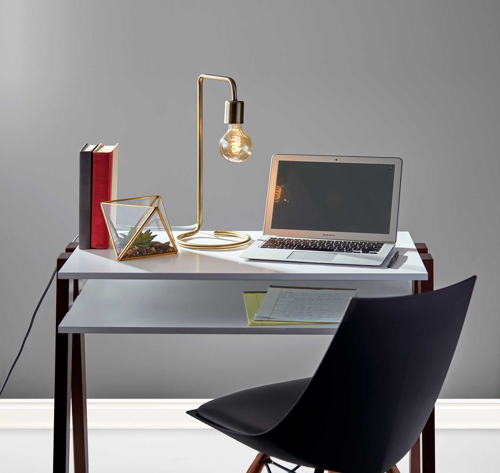 Montgeron Desk Lamp Antique Brass