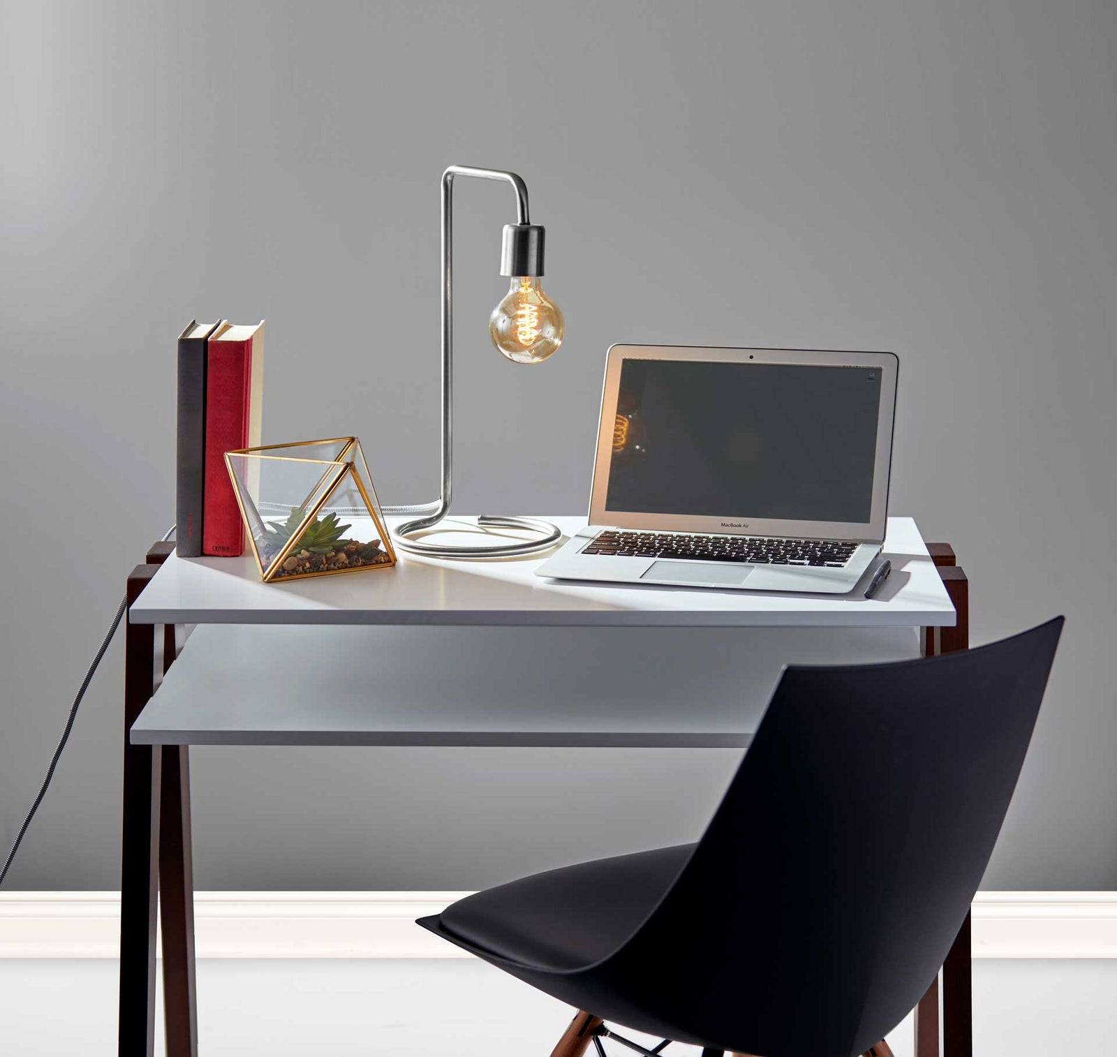 Montgeron Desk Lamp Brushed Steel
