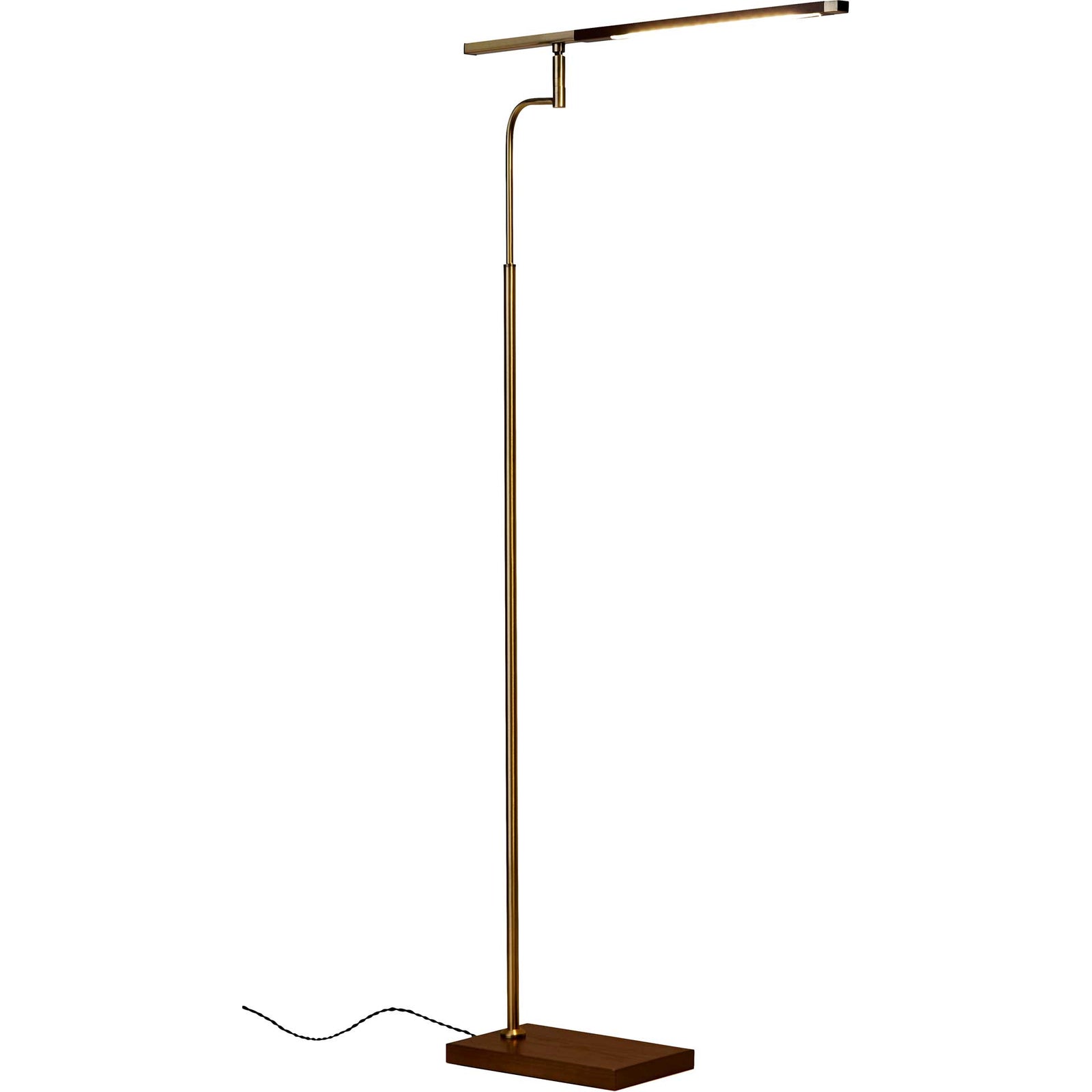Bagneux LED Floor Lamp Walnut/Brass