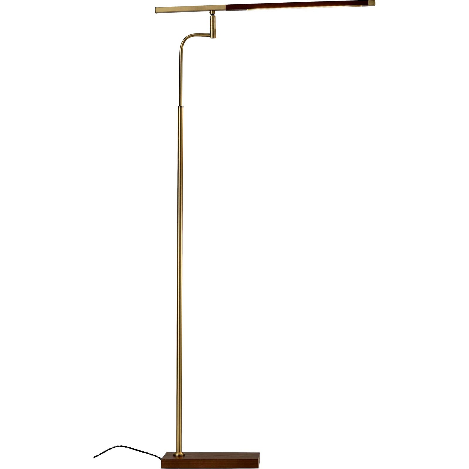 Bagneux LED Floor Lamp Walnut/Brass