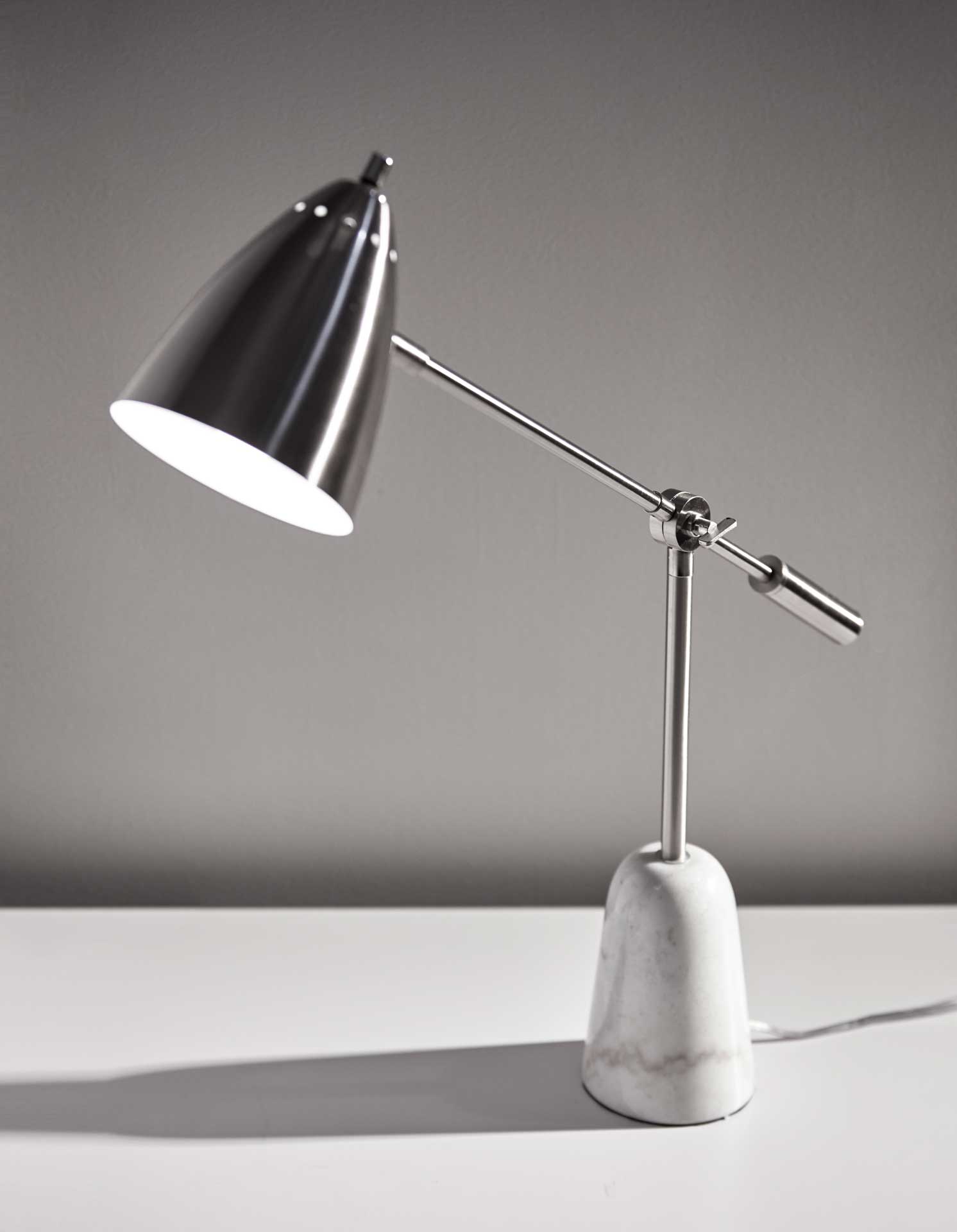 Norfolk Desk Lamp Brushed Steel