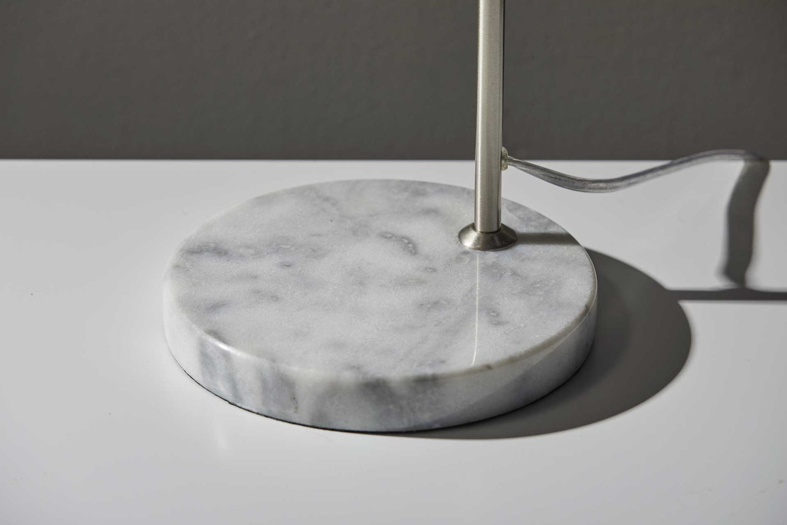 Epinal Desk Lamp Brushed Steel/White