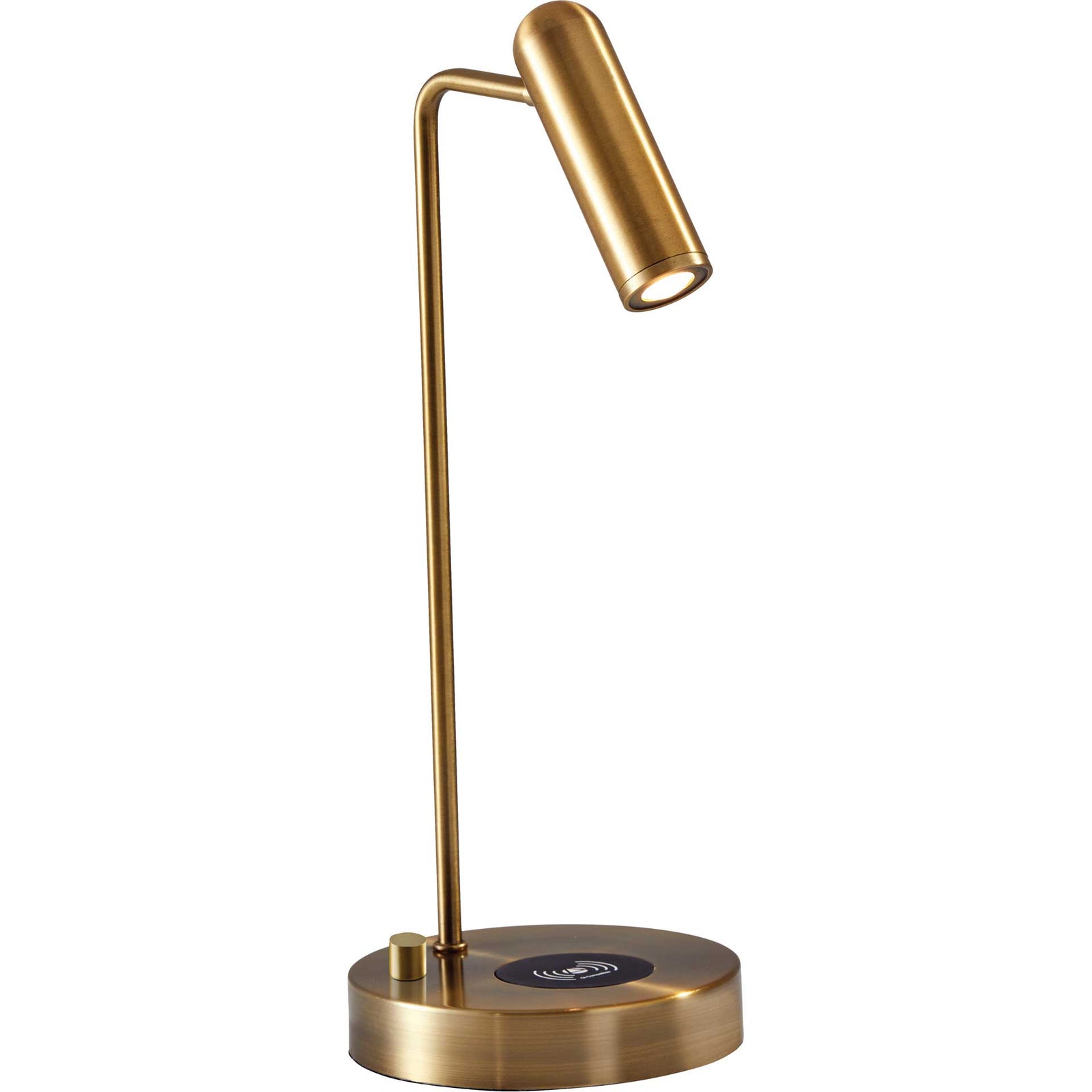 Kane Wireless Charge Desk Lamp Brass