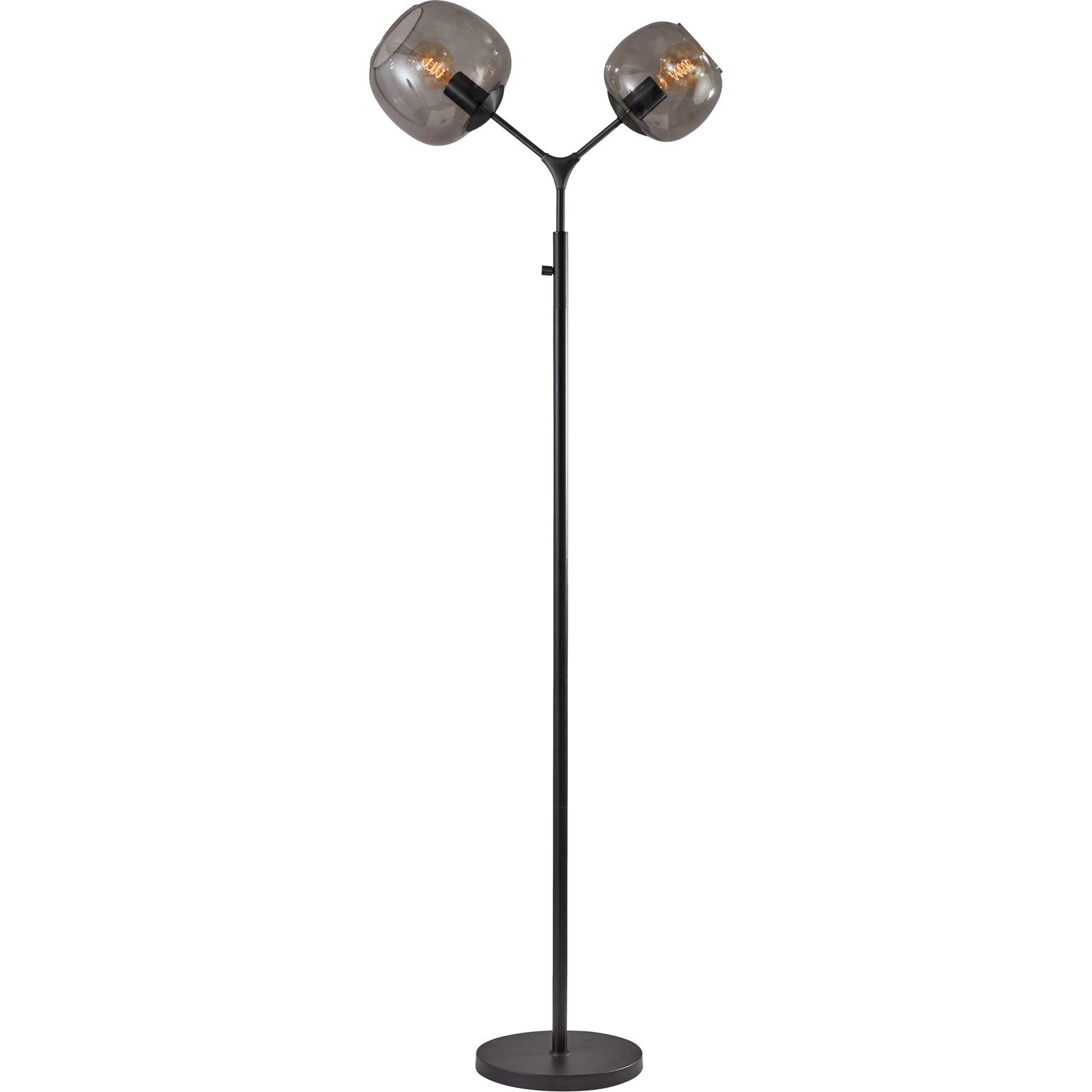 Ashland Tall Floor Lamp Brushed Steel