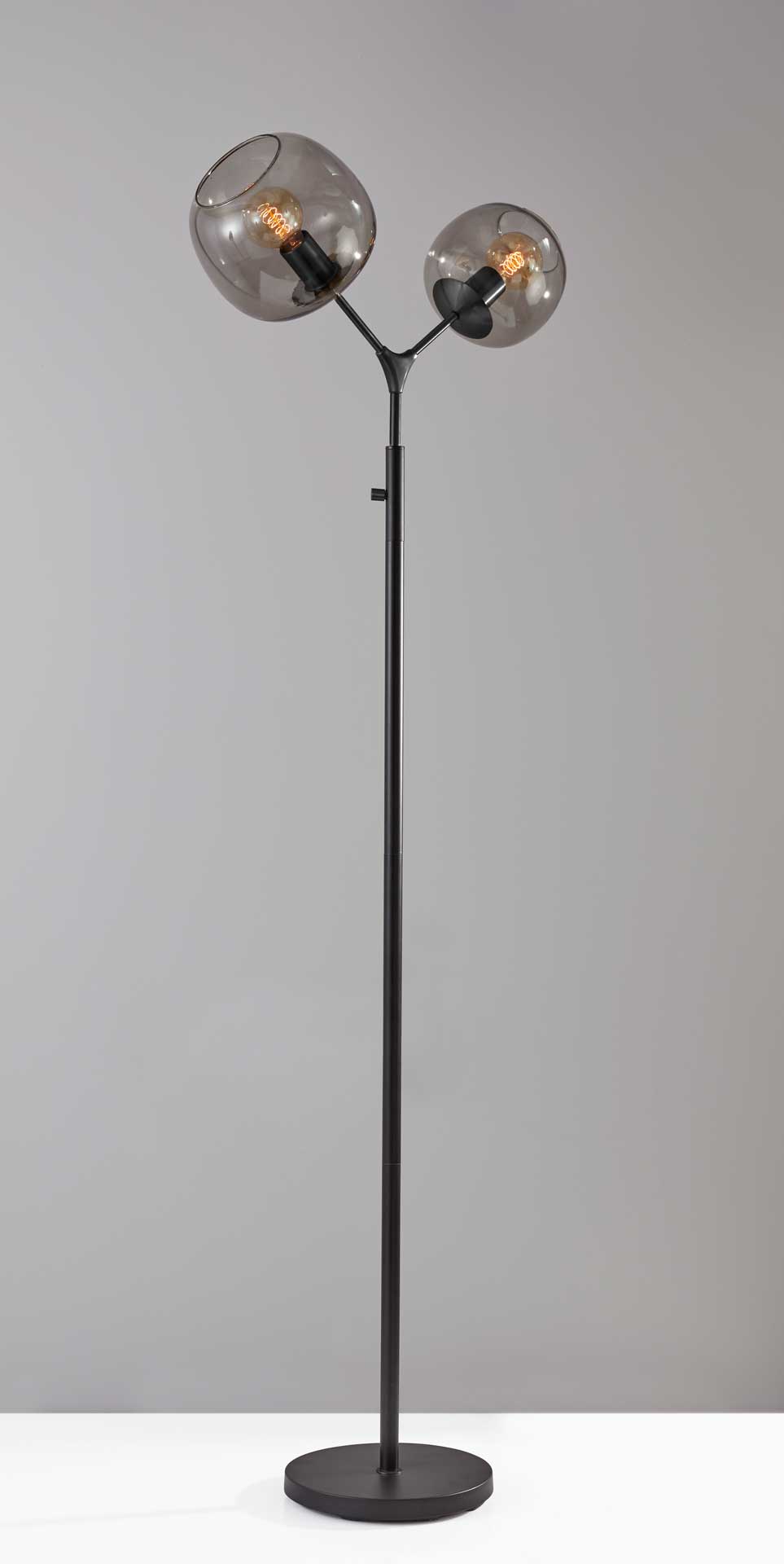 Ashland Tall Floor Lamp Brushed Steel