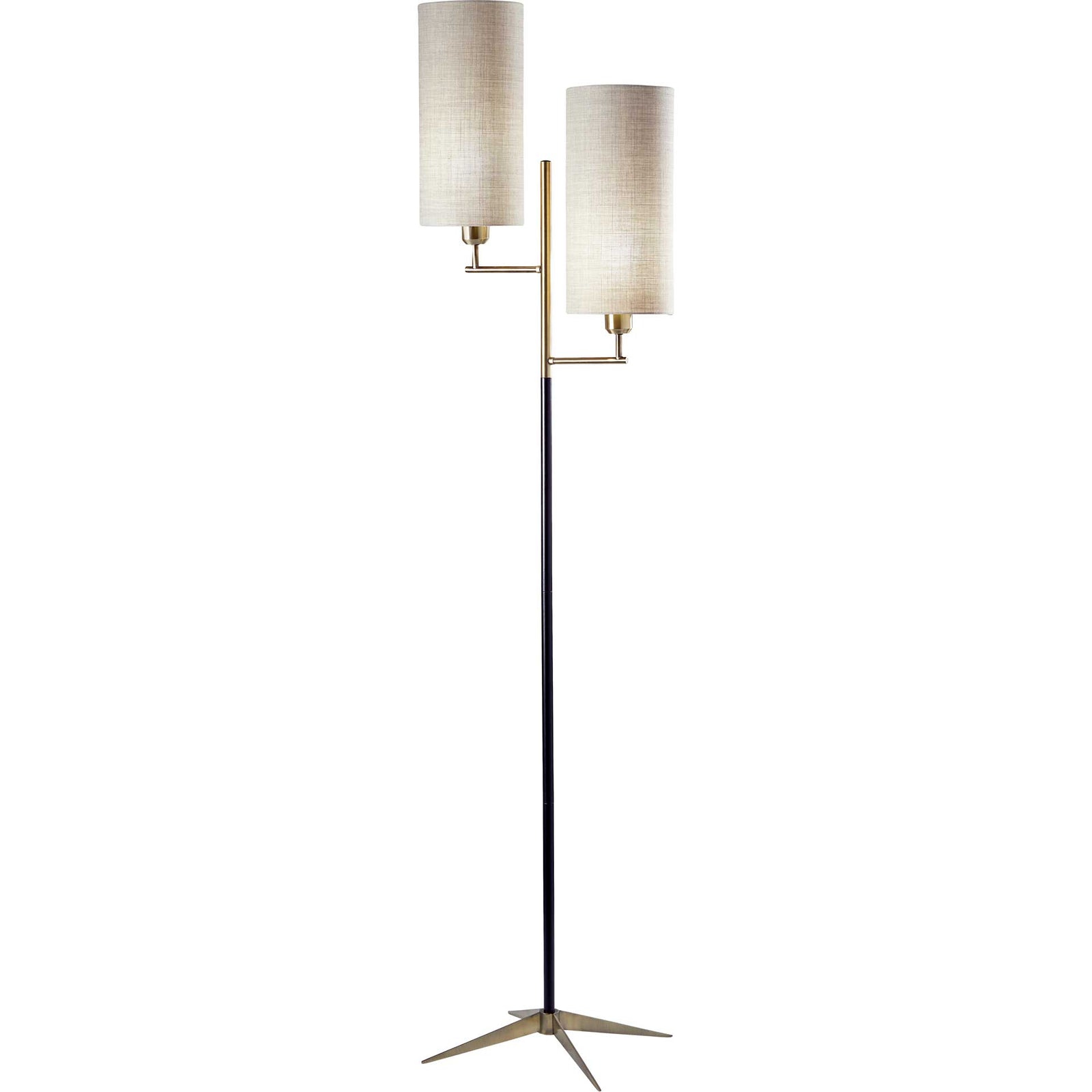 Denain Floor Lamp Brass/Black