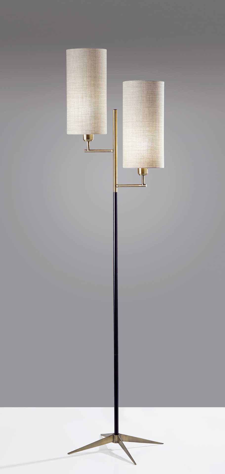 Denain Floor Lamp Brass/Black