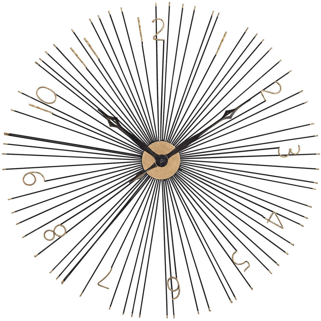 Space Wall Clock Black/Gold