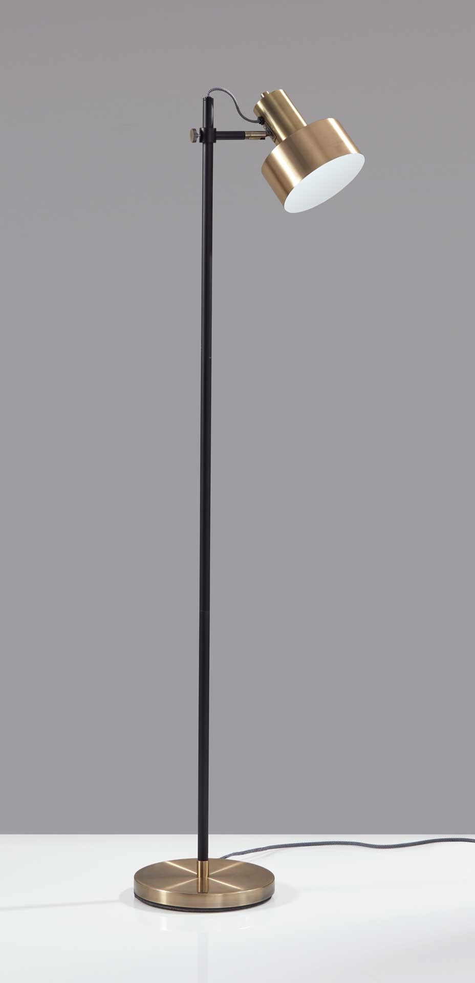 Clamart Floor Lamp Brass/Black