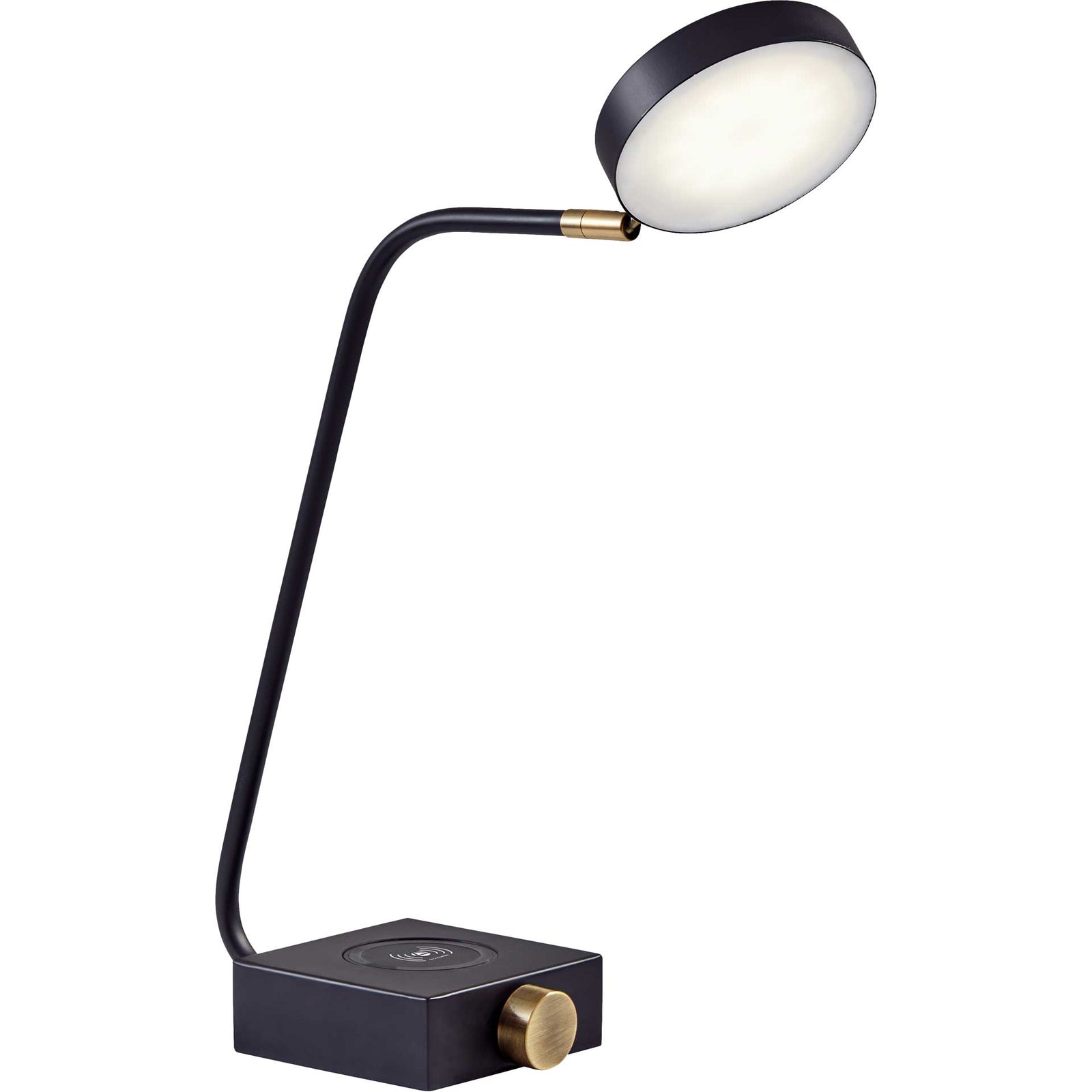 Colomiers Wireless Charge Desk Lamp Black/Brass