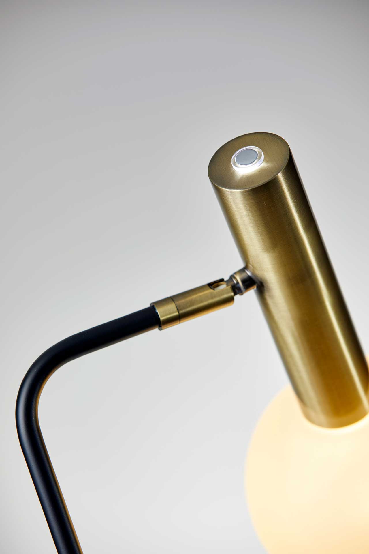 Simon LED Desk Lamp Black/Brass