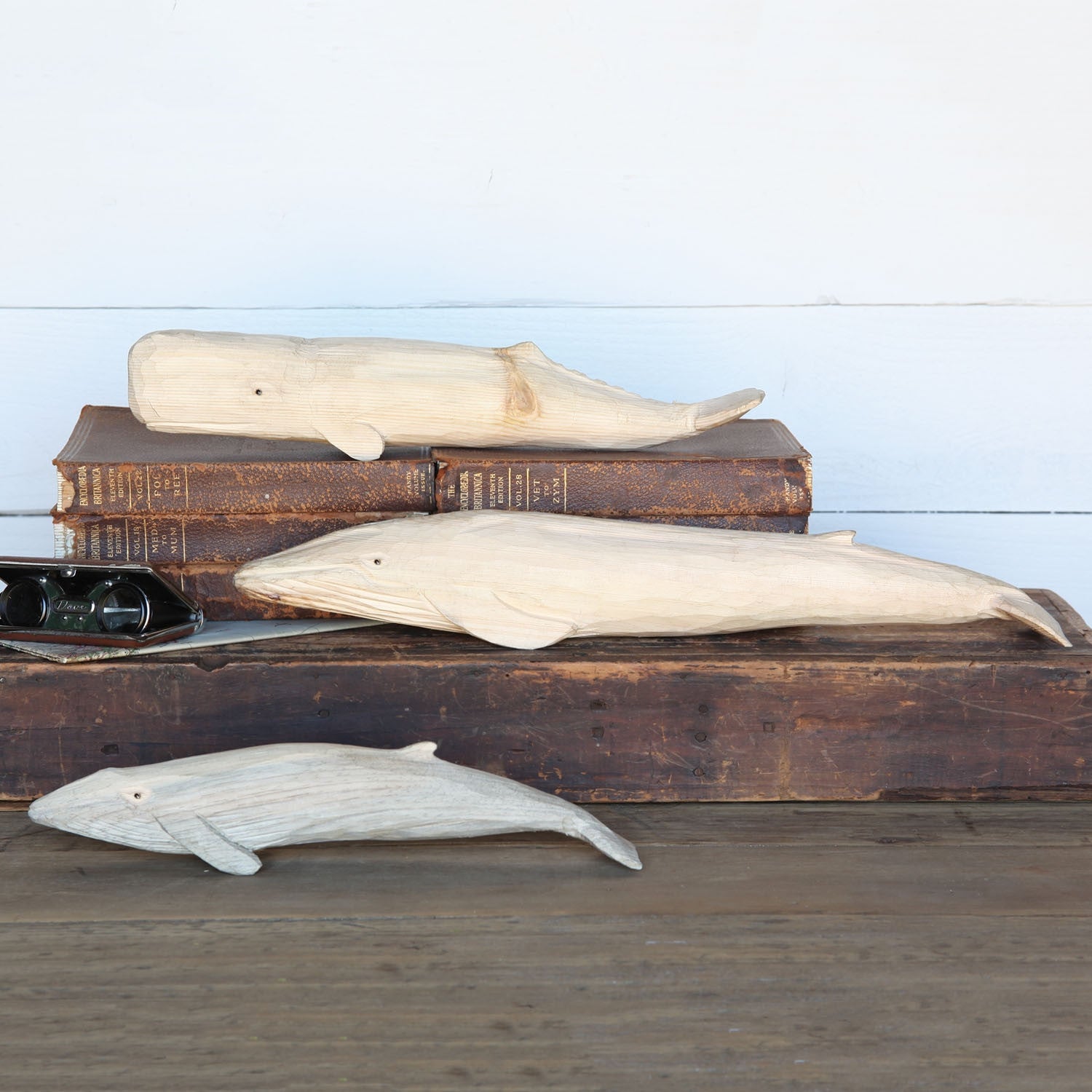 Carved Wood Sperm Whale