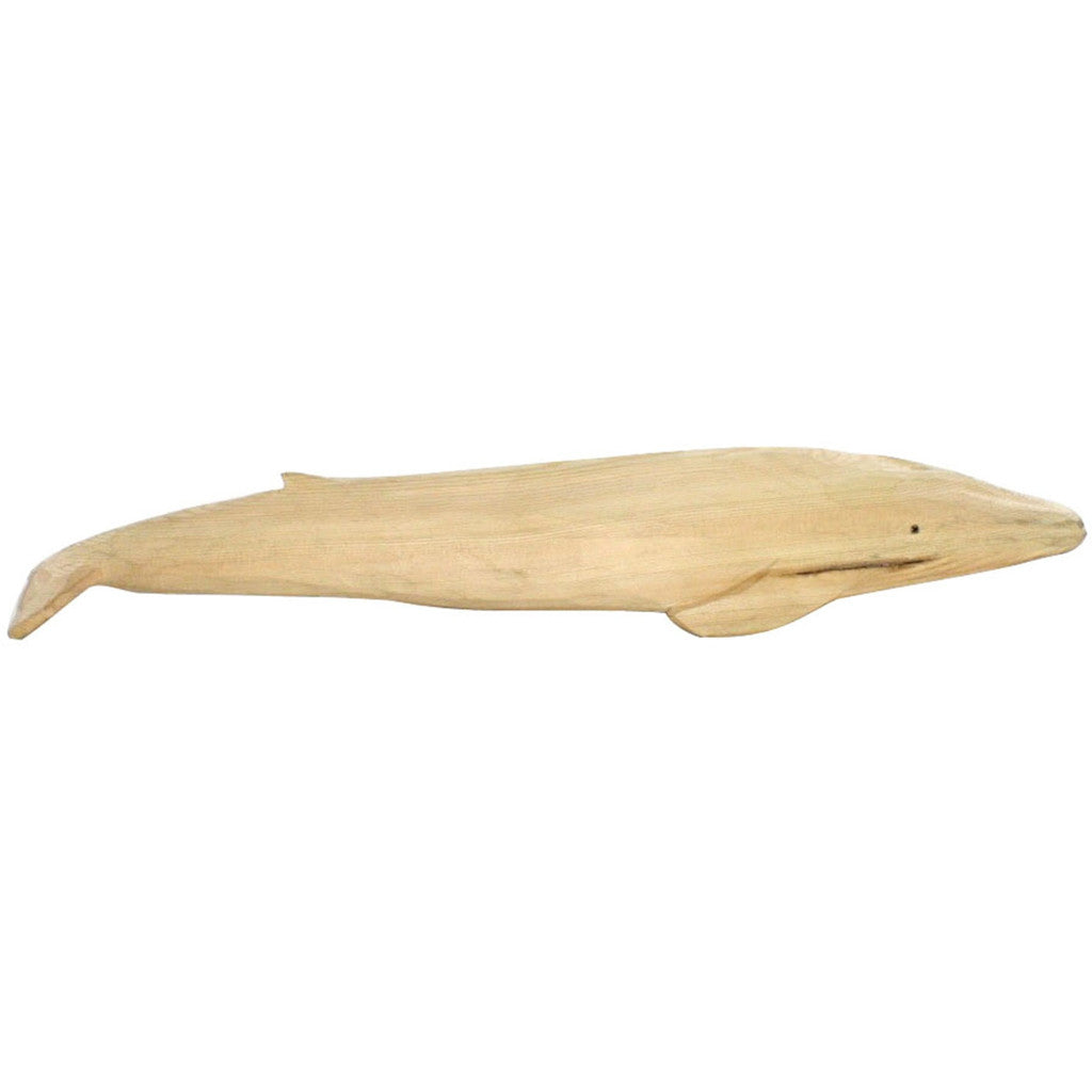 Carved Wood Blue Whale