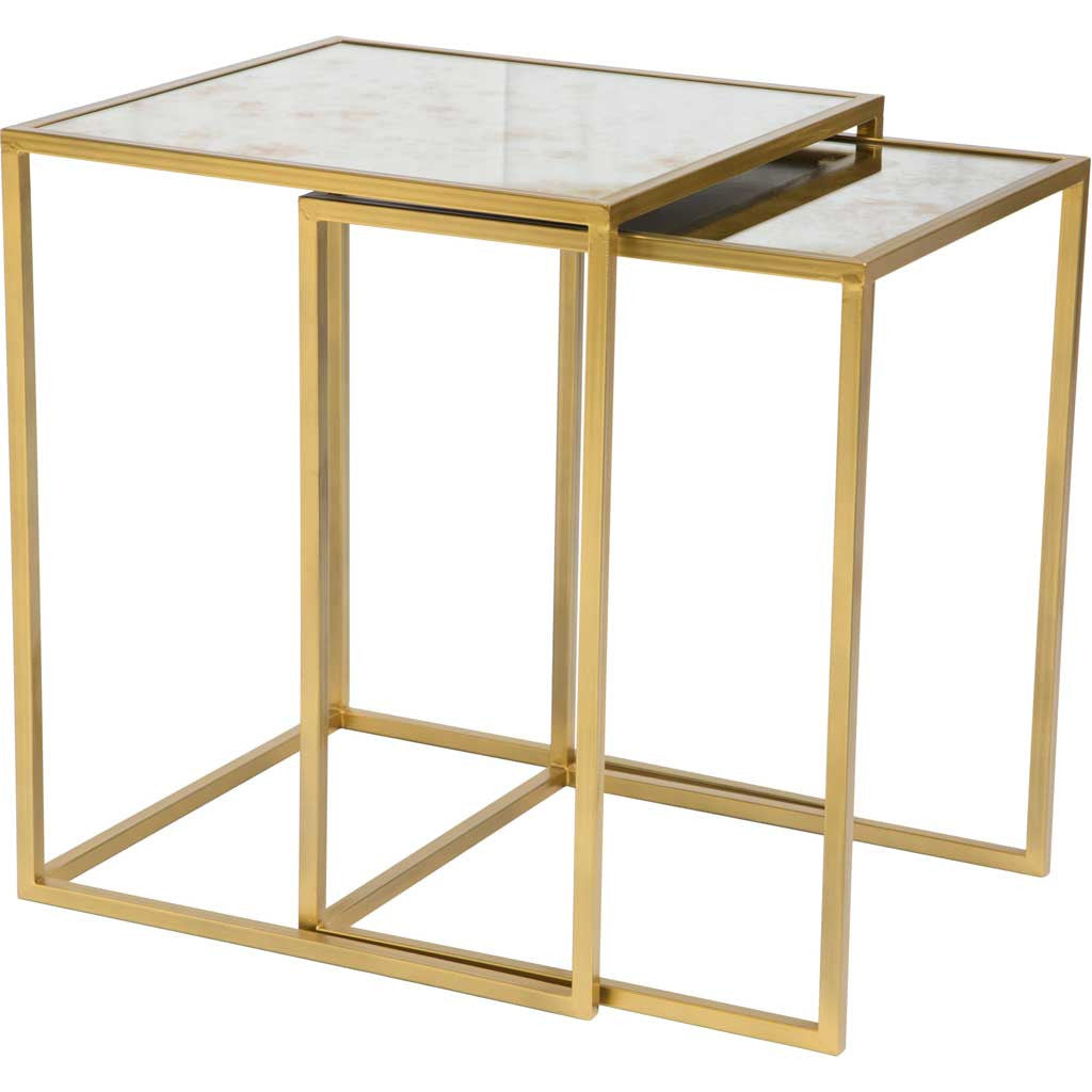 Carla Nesting Tables Brass
