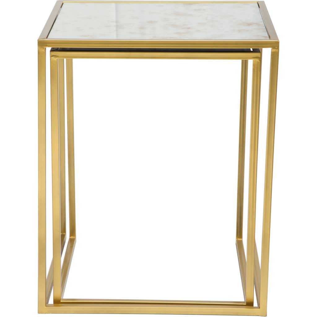 Carla Nesting Tables Brass