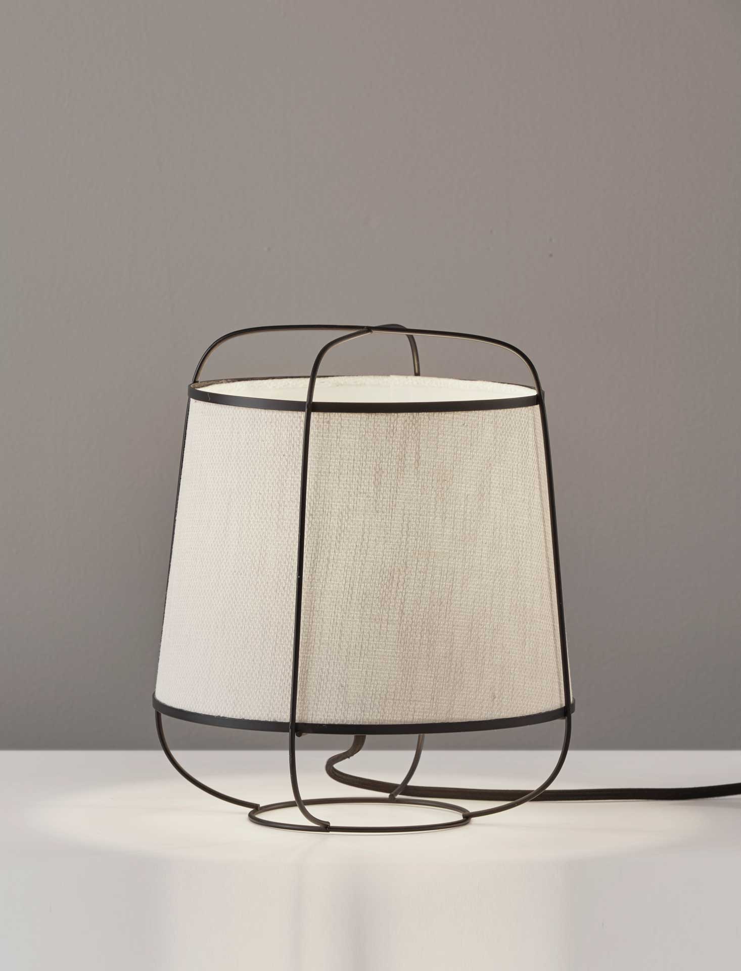 Dax Table Lantern Brushed Steel
