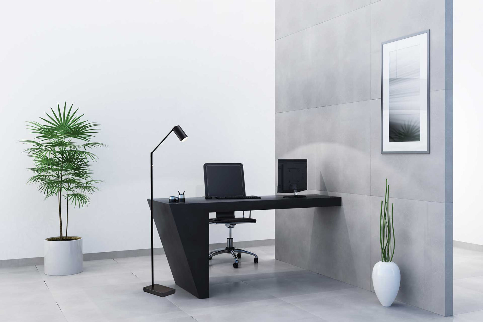 Colmar LED Floor Lamp Black