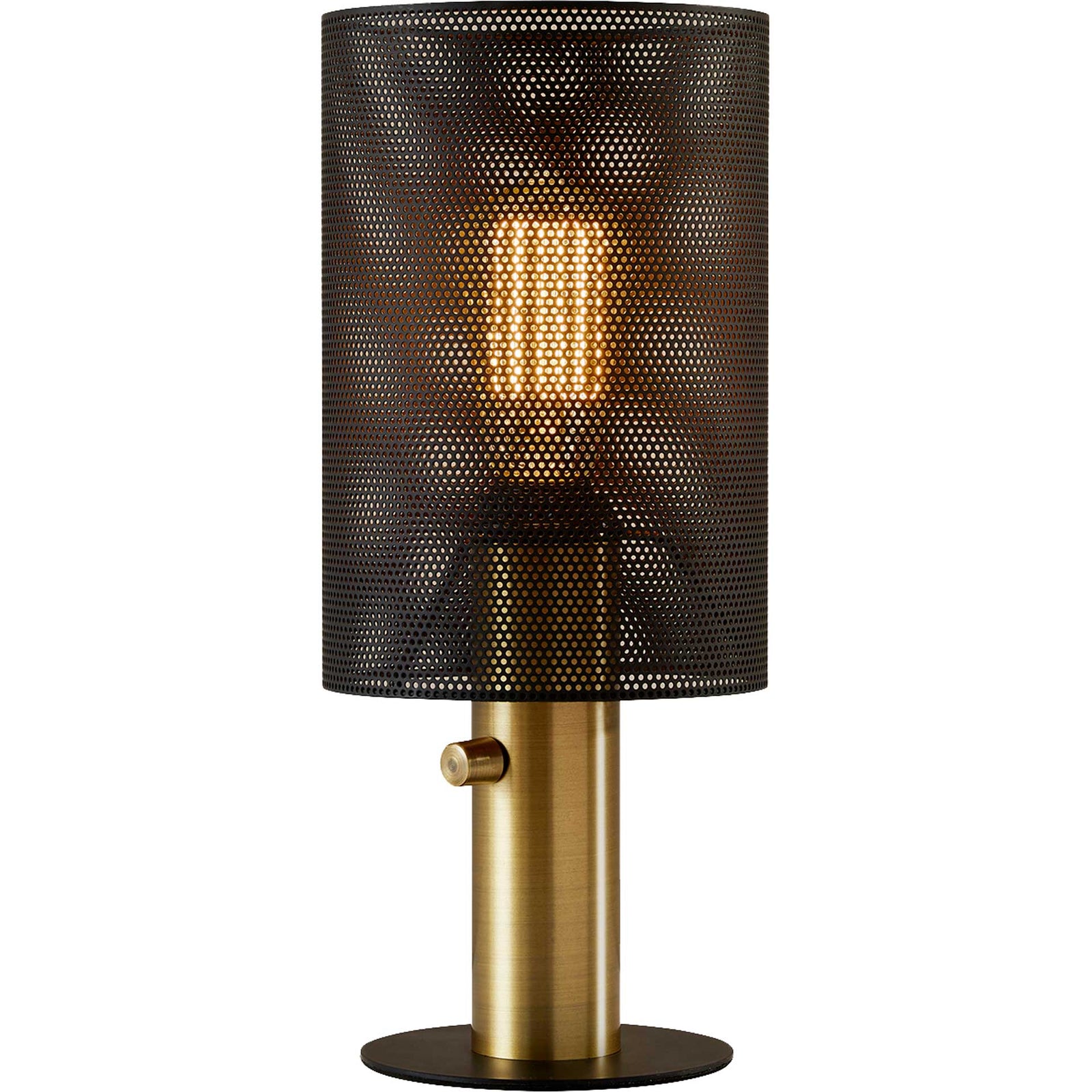 Niort Table Lamp Black/Antique Brass