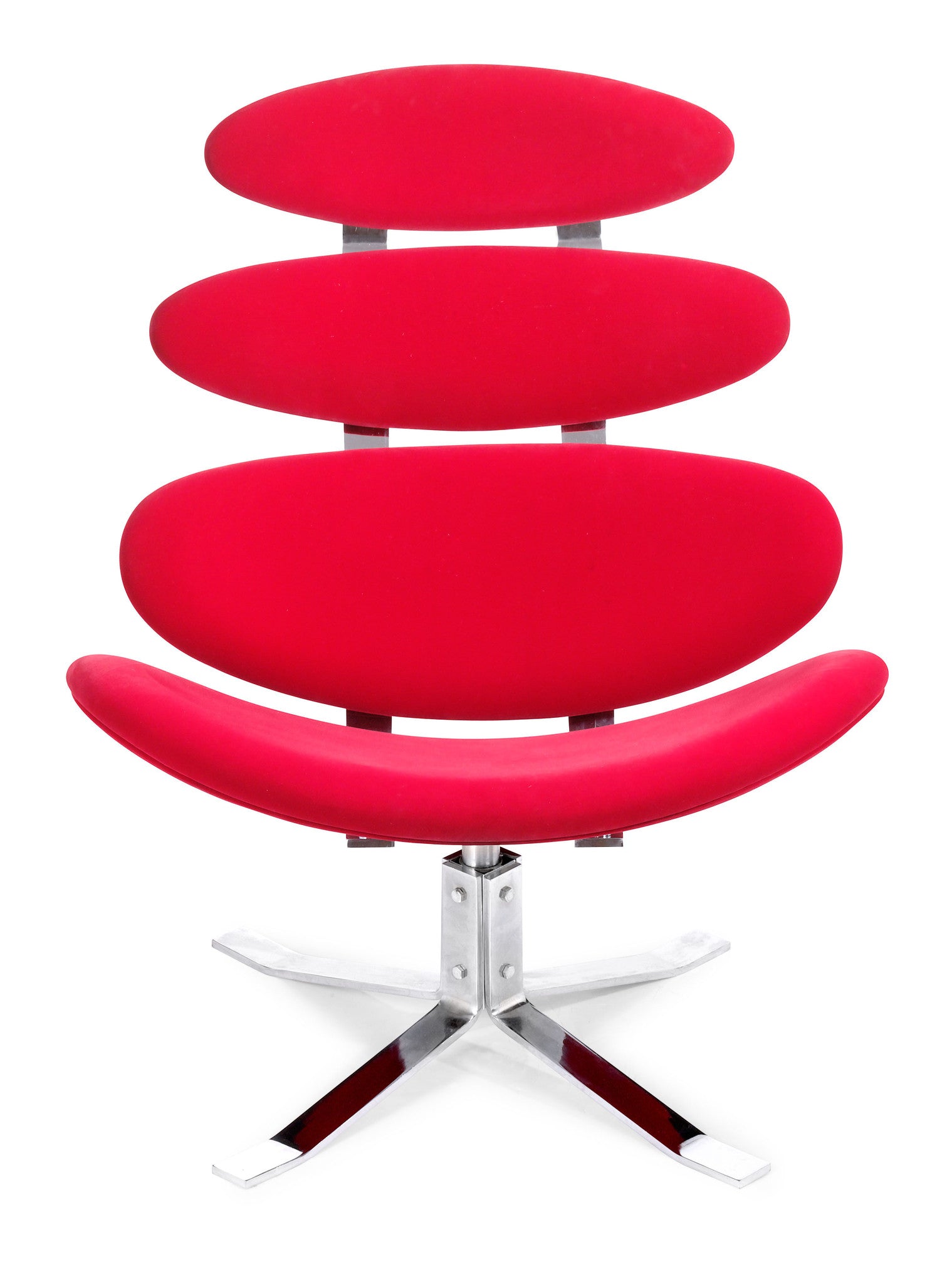 Pomfret Lounge & Ottoman Red