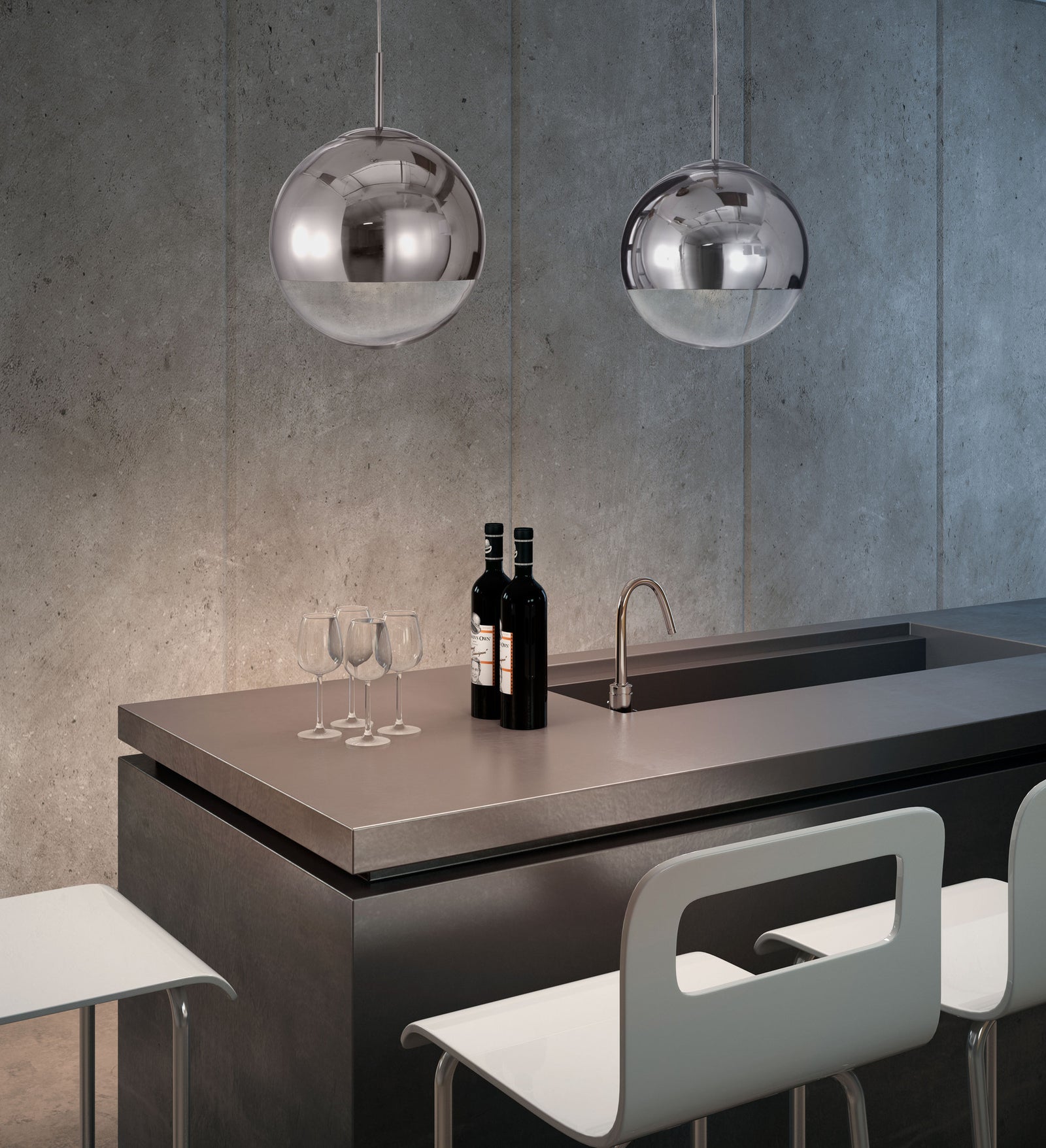 Kampen Ceiling Lamp Chrome