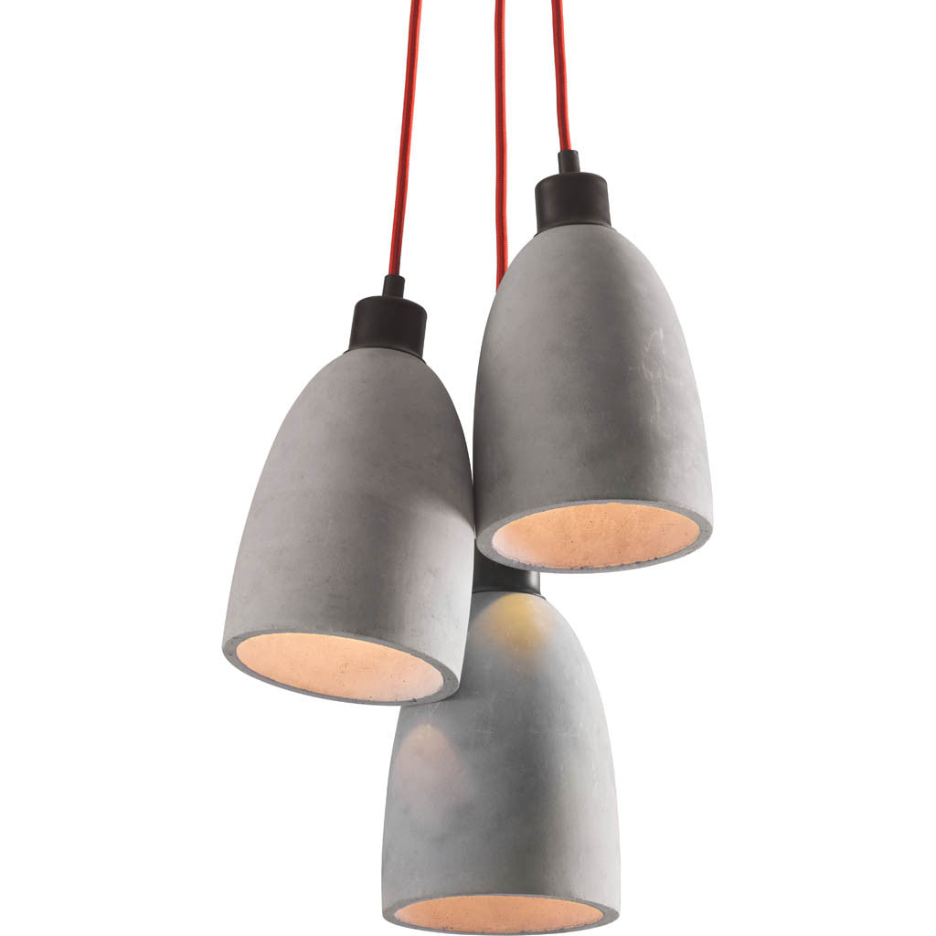 Form Ceiling Lamp Concrete Gray