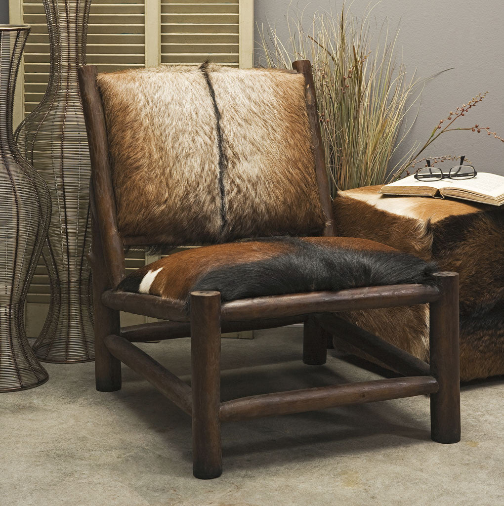 Paldor Animal Hide Accent Chair