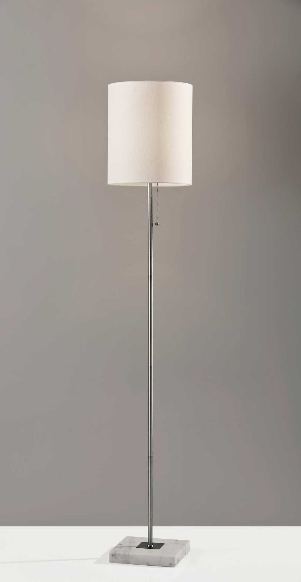 Fife Floor Lamp Brushed Steel