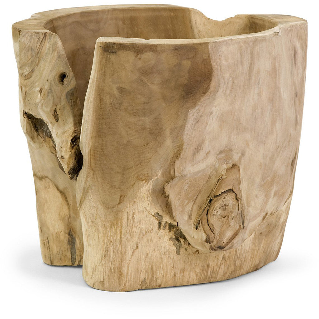 Classic Macaque Teakwood Vase