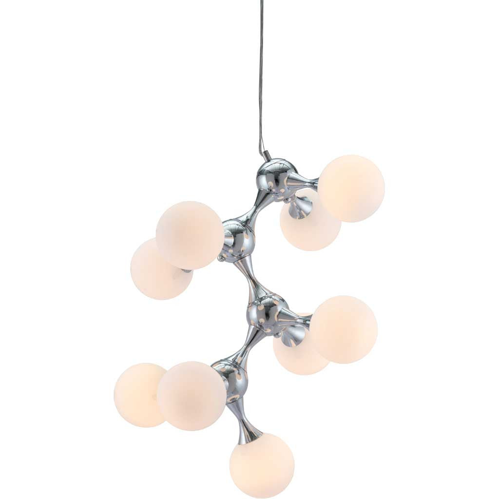 Portola Ceiling Lamp White & Chrome