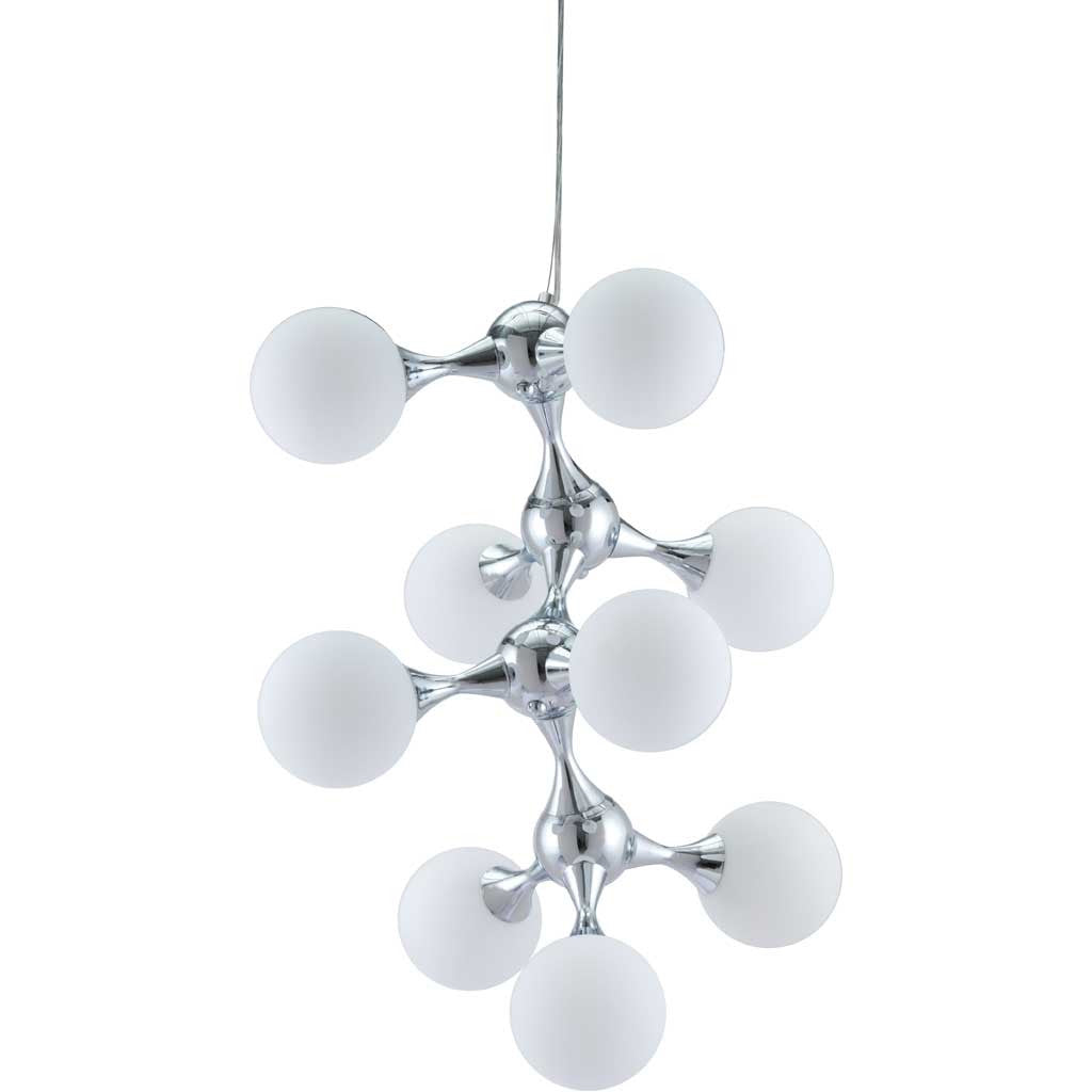 Portola Ceiling Lamp White & Chrome