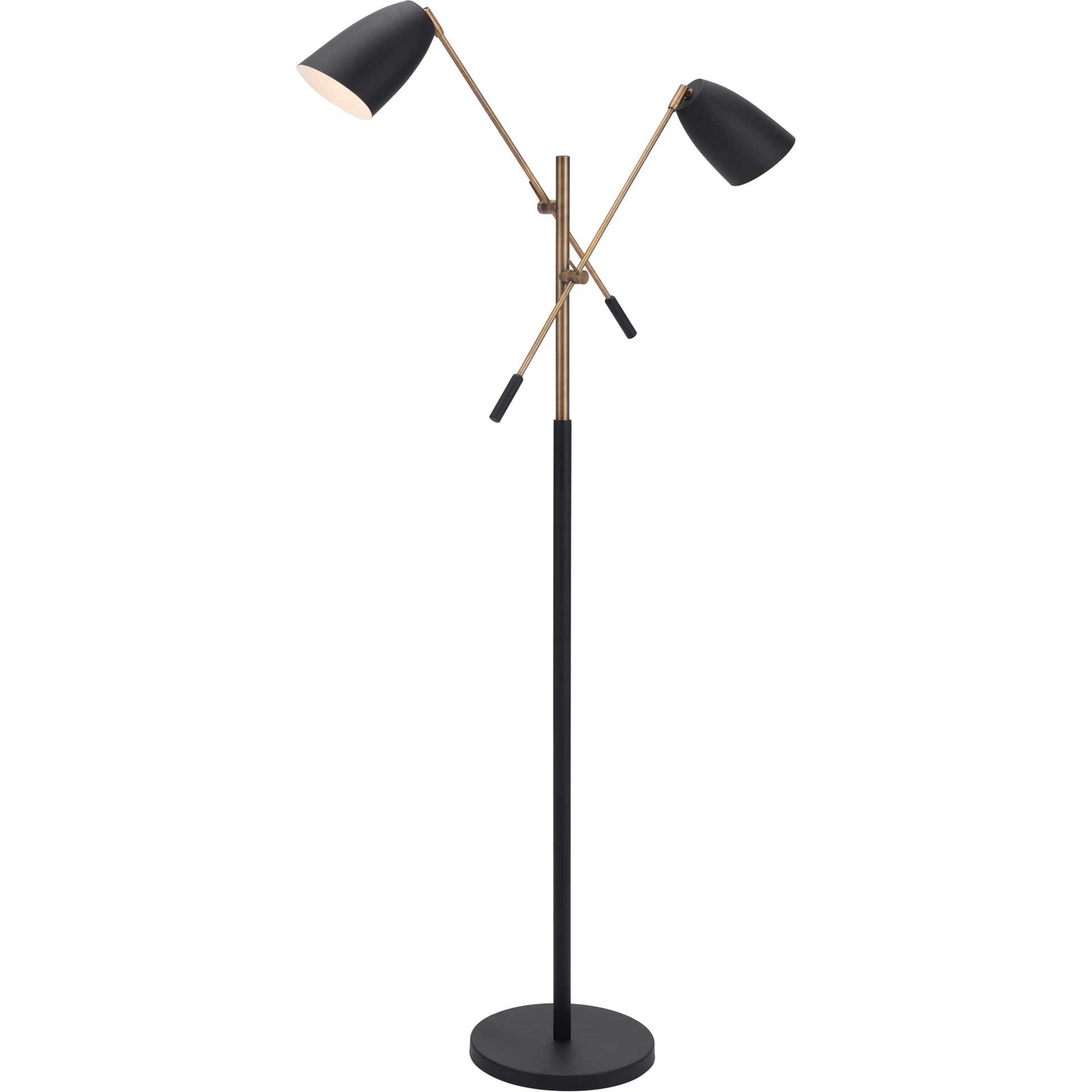 Tahoe Floor Lamp Matte Black/Brass